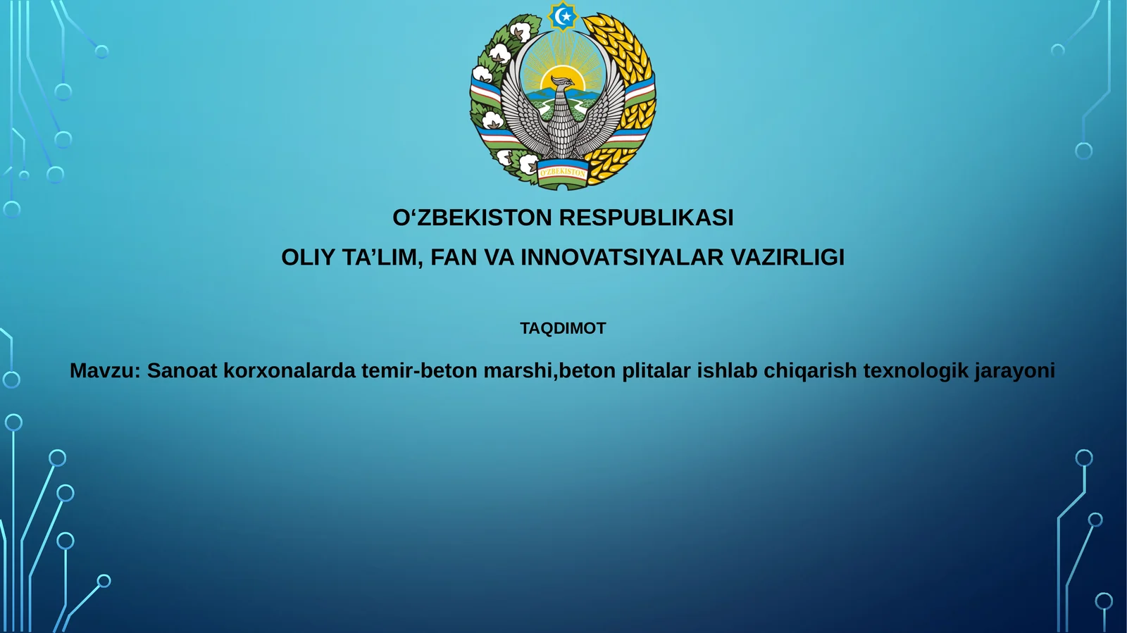 Sanoatkorxonalardatemir-betonmarshi,betonplitalarishlabchiqarishtexnologikjarayoni