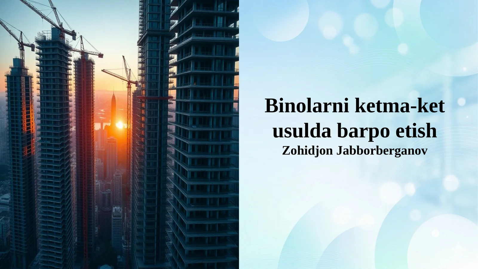 Binolarni ketma-ket usulda barpo etish
