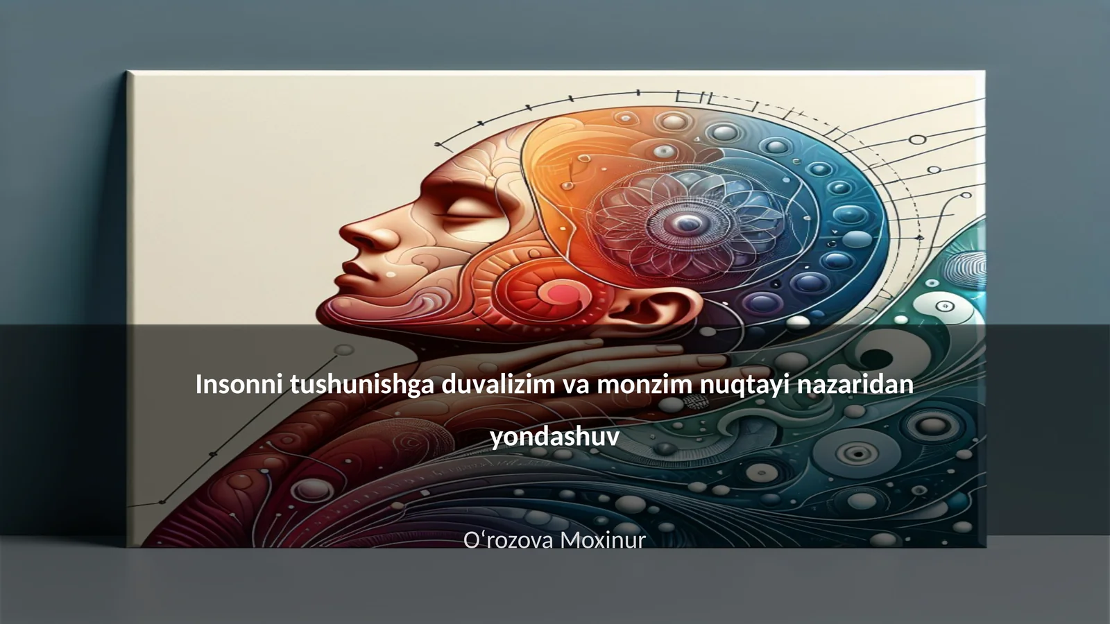 Insonni tushunishga duvalizim va monzim nuqtayi nazaridan yondashuv