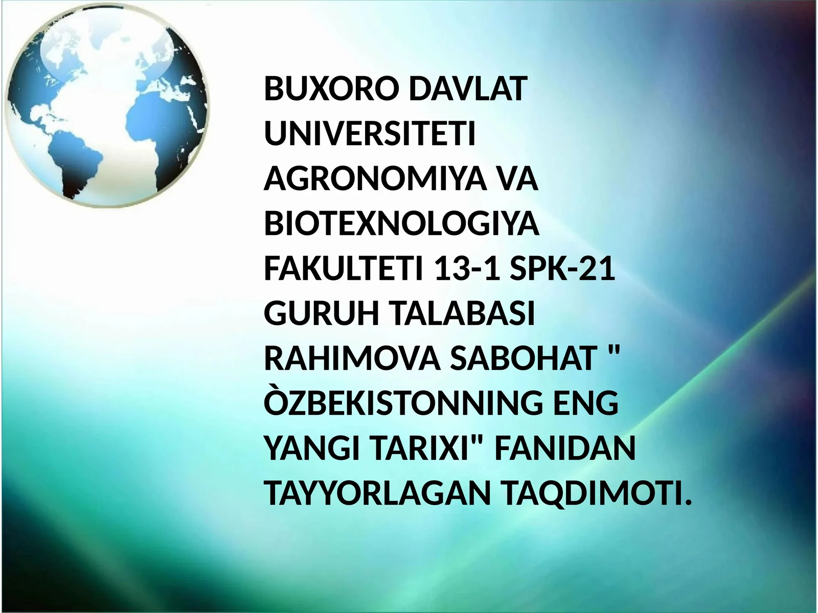ÒZBEKISTONDA INSON HUQUQLARI VA ERKINLIKLARI KAFOLATINING YARATILISHI MASALASIDA INTERNET SAYTLARIDAN MA'LUMOT TÒPLASH