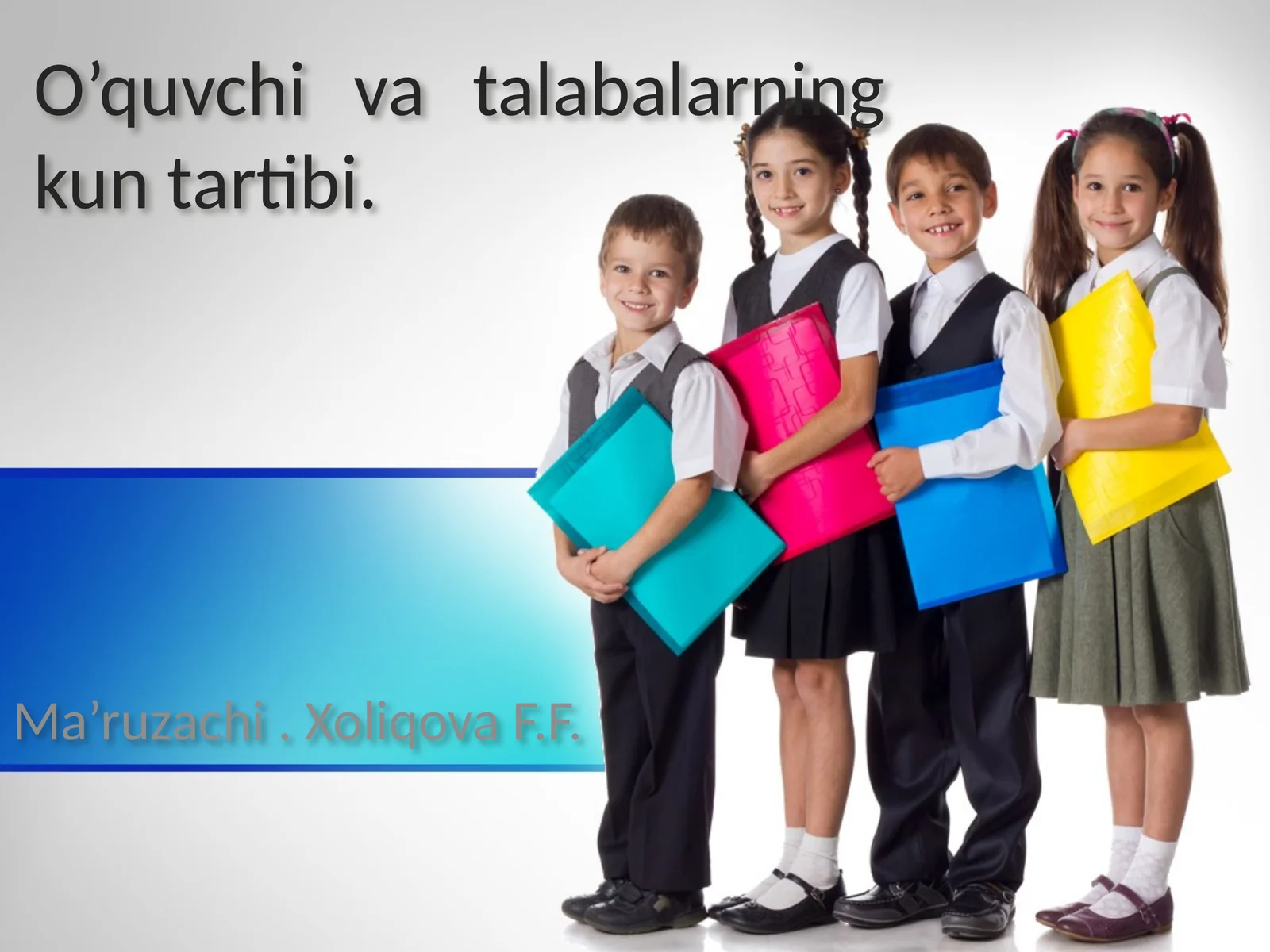 O’quvchi va talabalarning kun tartibi