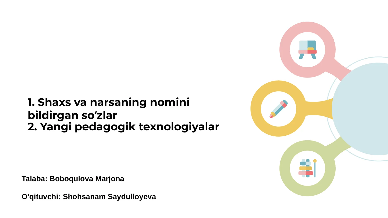 Yangi pedagogik texnologiyalar