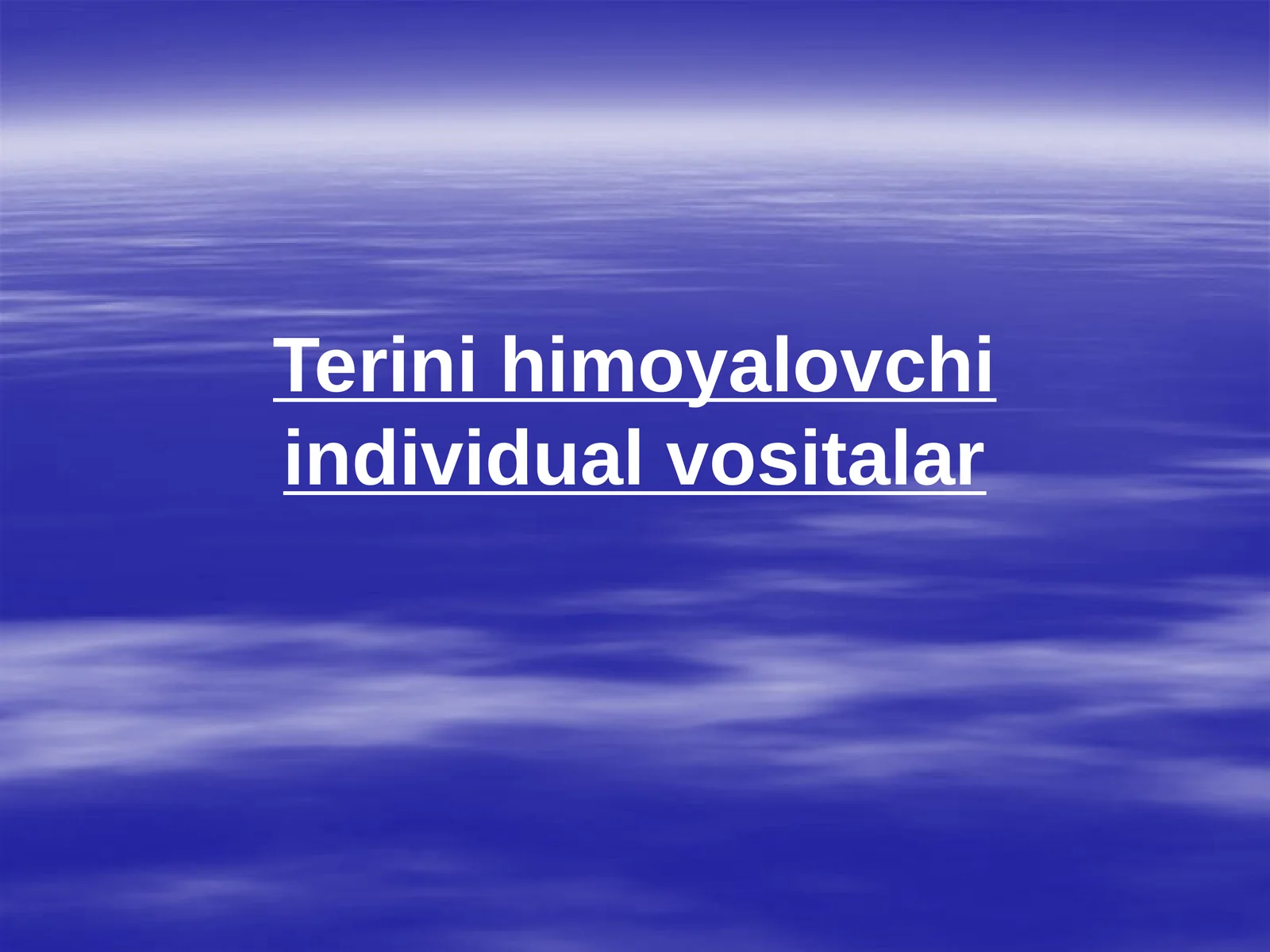 Terini himoya qilish vositalari