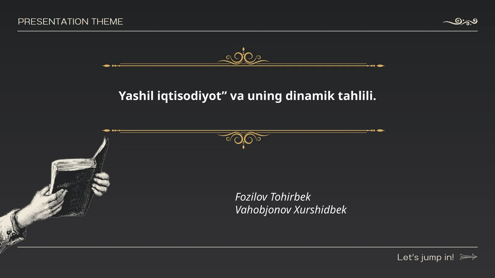 Yashil iqtisodiyot tushunchasi va asosiy prinsiplari