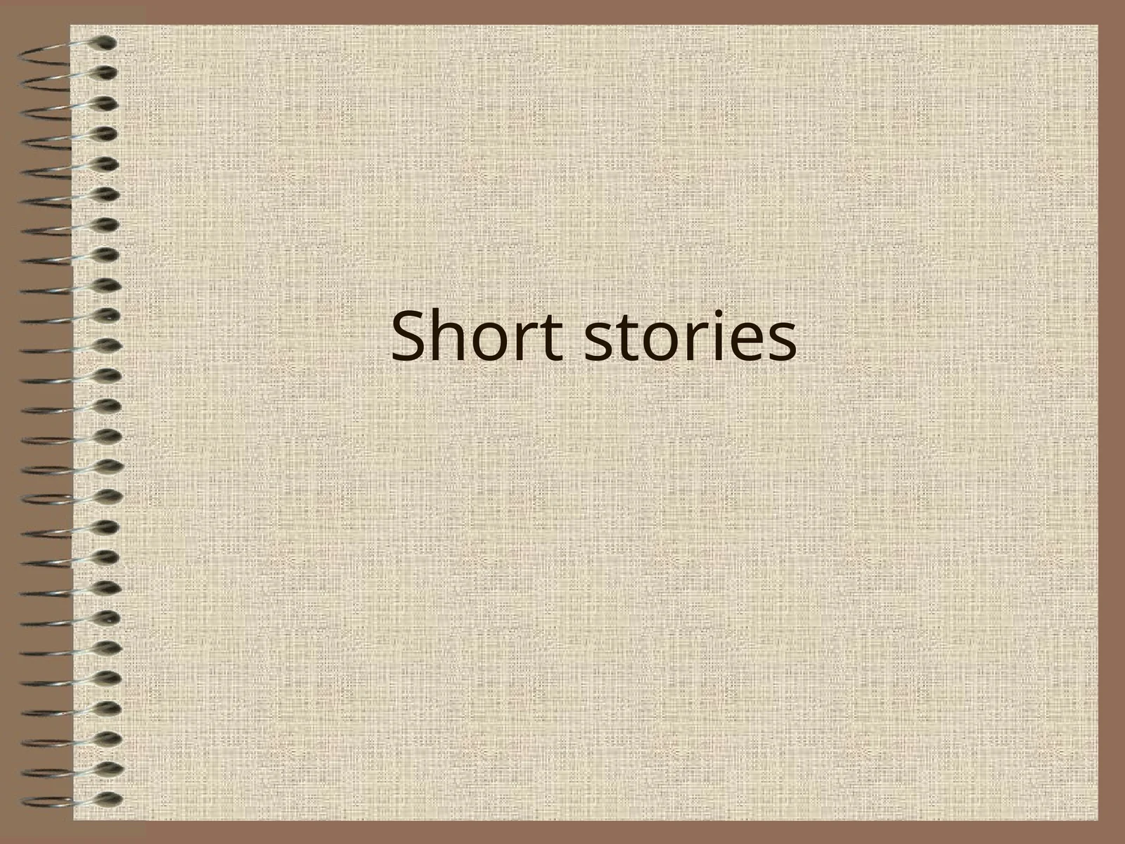 Short stories