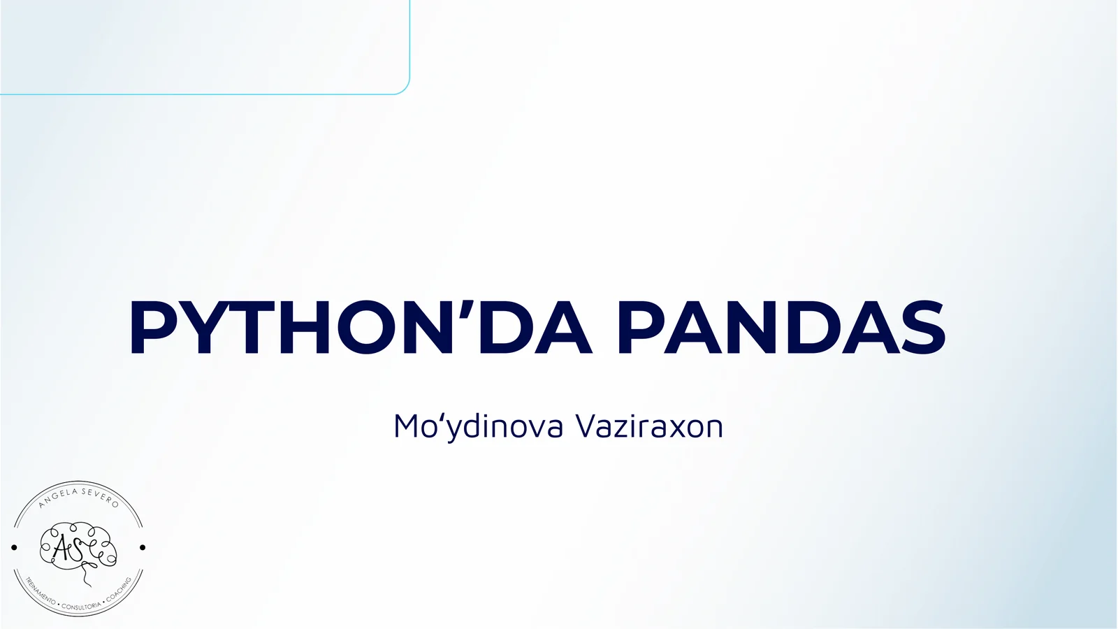 PYTHONʼDA PANDAS