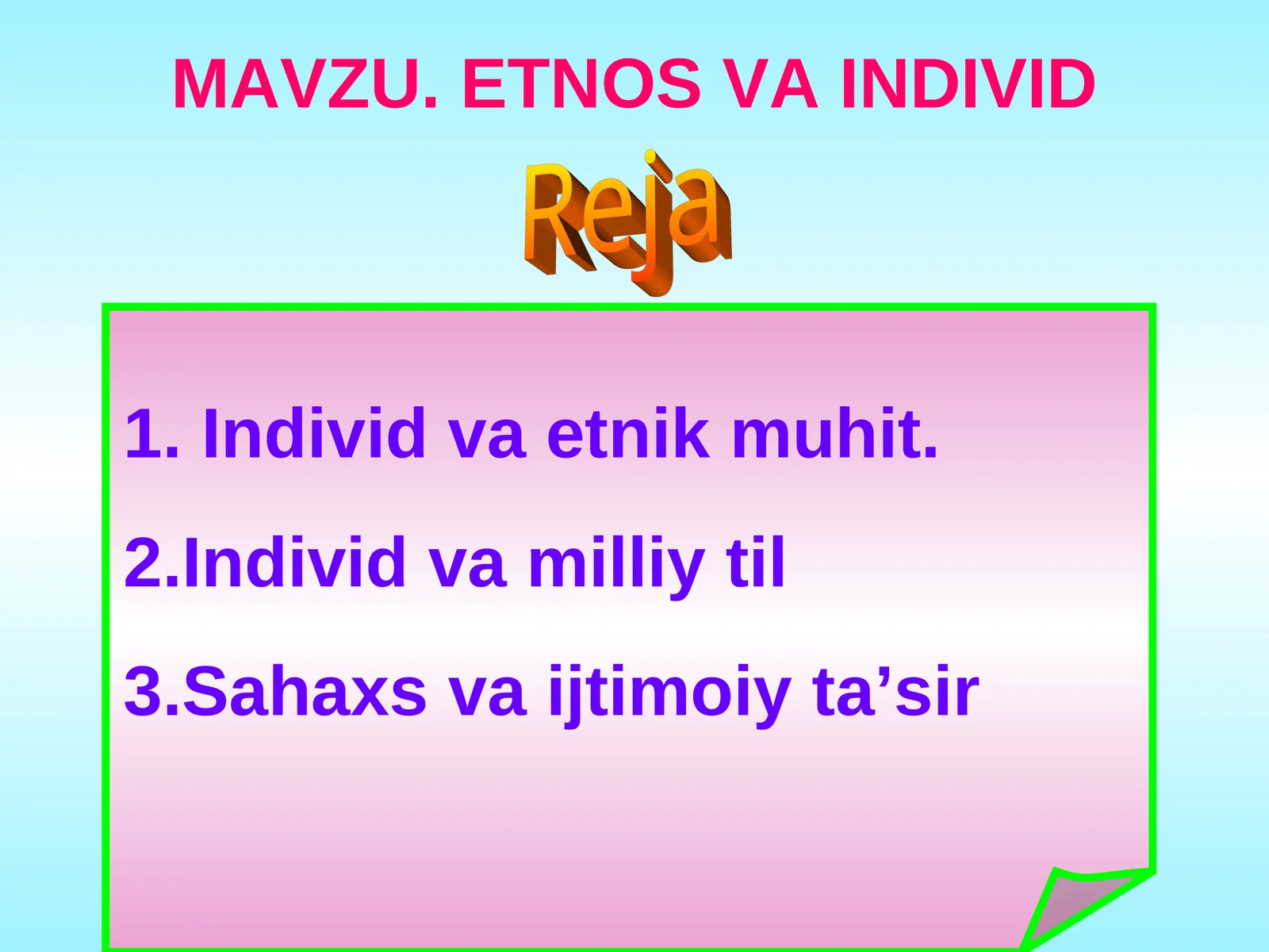ETNOS VA INDIVID