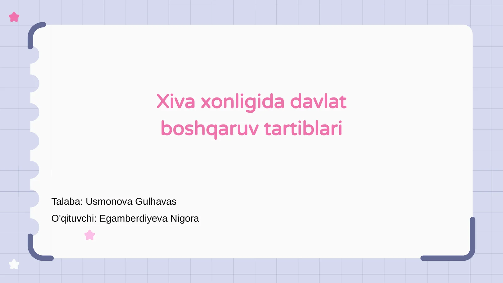 Xiva xonligida davlat boshqaruv tartiblari
