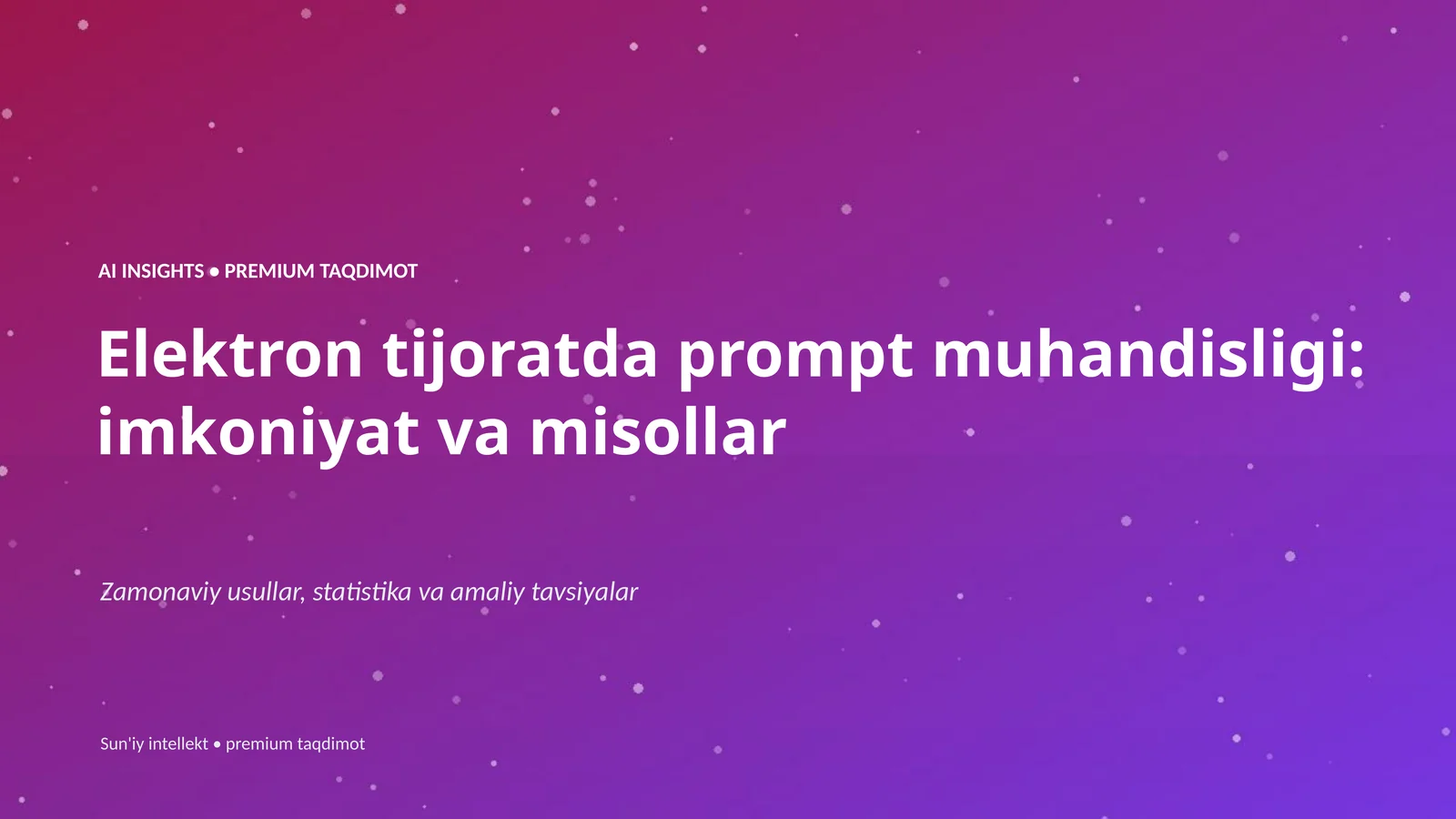 Elektron tijoratda prompt muhandisligi