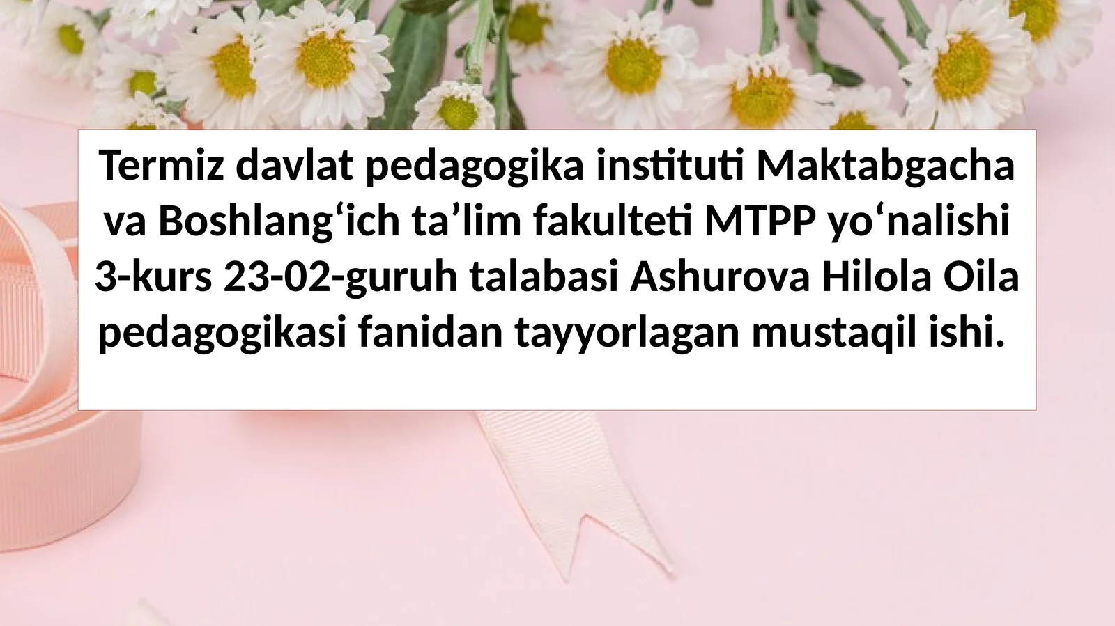 Hadislar oila pedagogikasining muhim manbai sifatida.