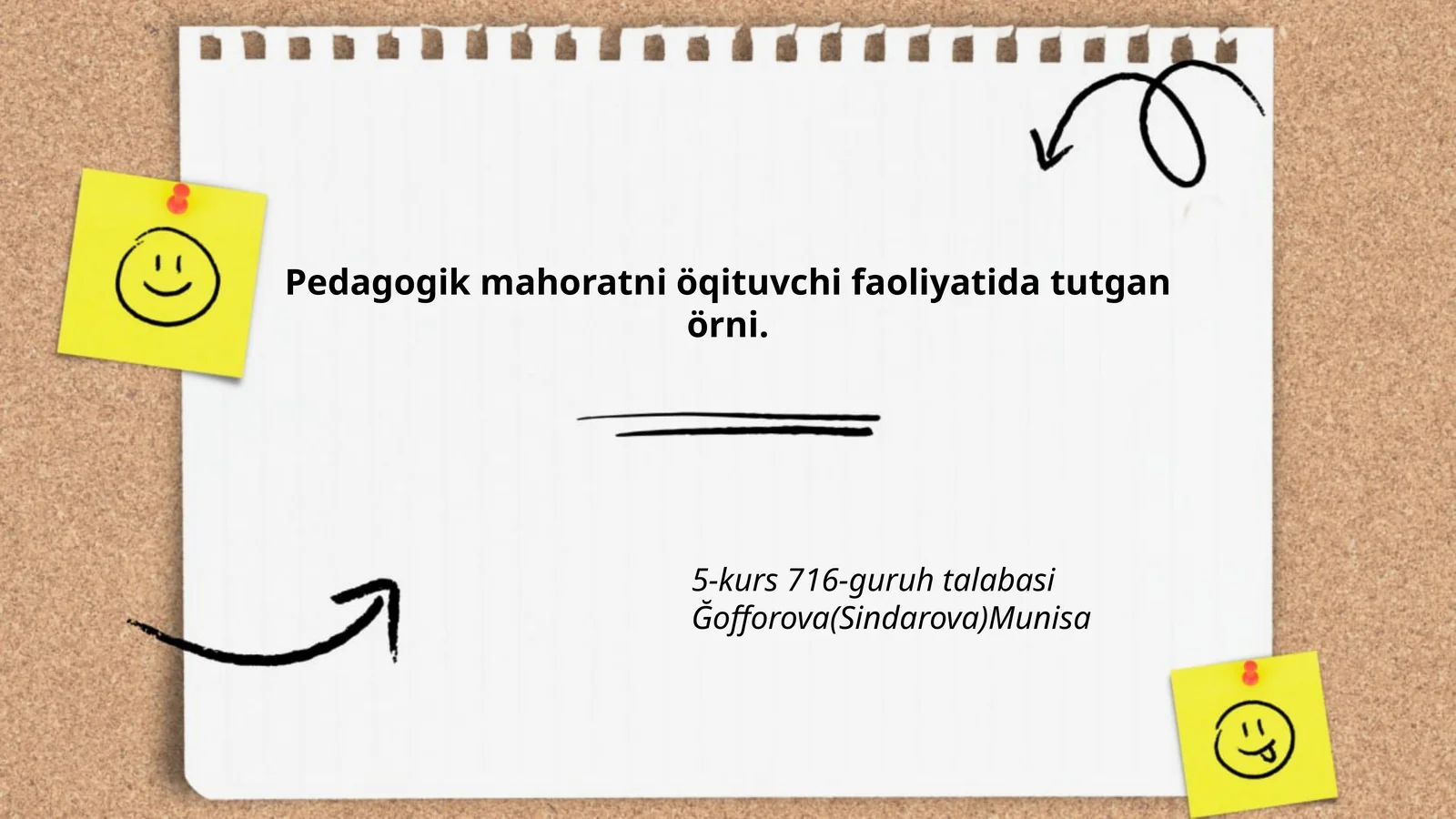 Pedagogik mahoratni o'qituvchi faoliyatida tutgan o'rni