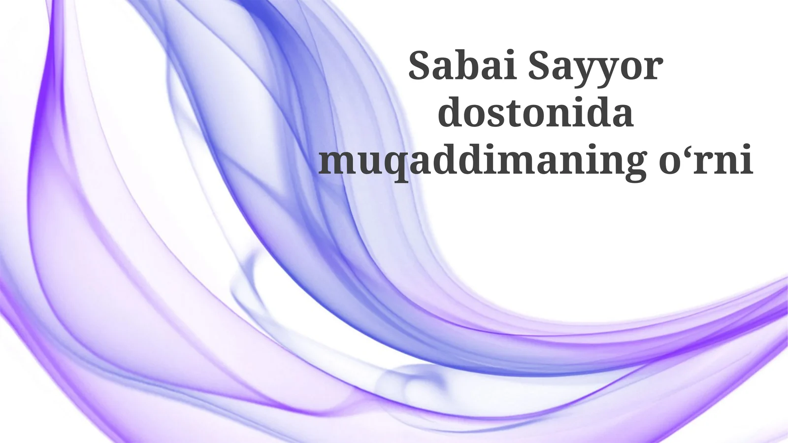 Mavzu Yansımalari: Kirish va Syujet O'zaro Aloqasi