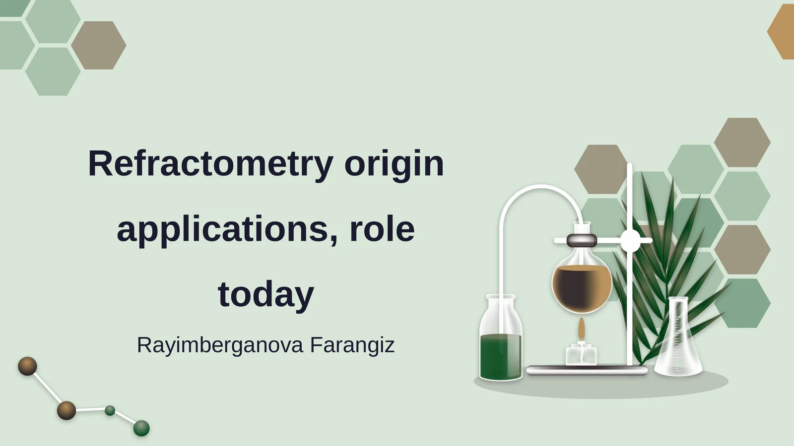 Refractometry Origin Applications, Role Today