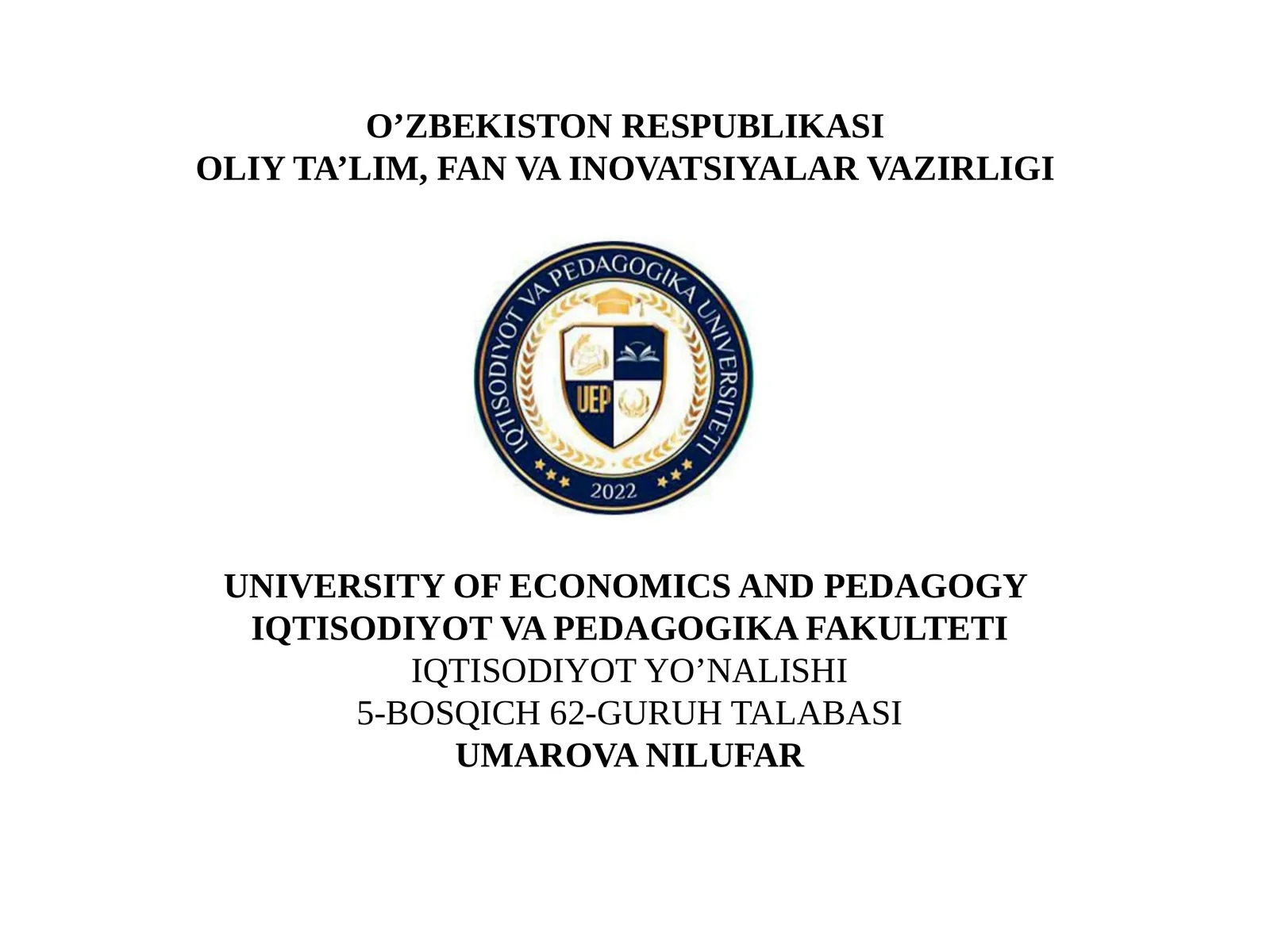 Ekologik risklar va iqtosodiy risklarning oʻzaro bogʻliqligi