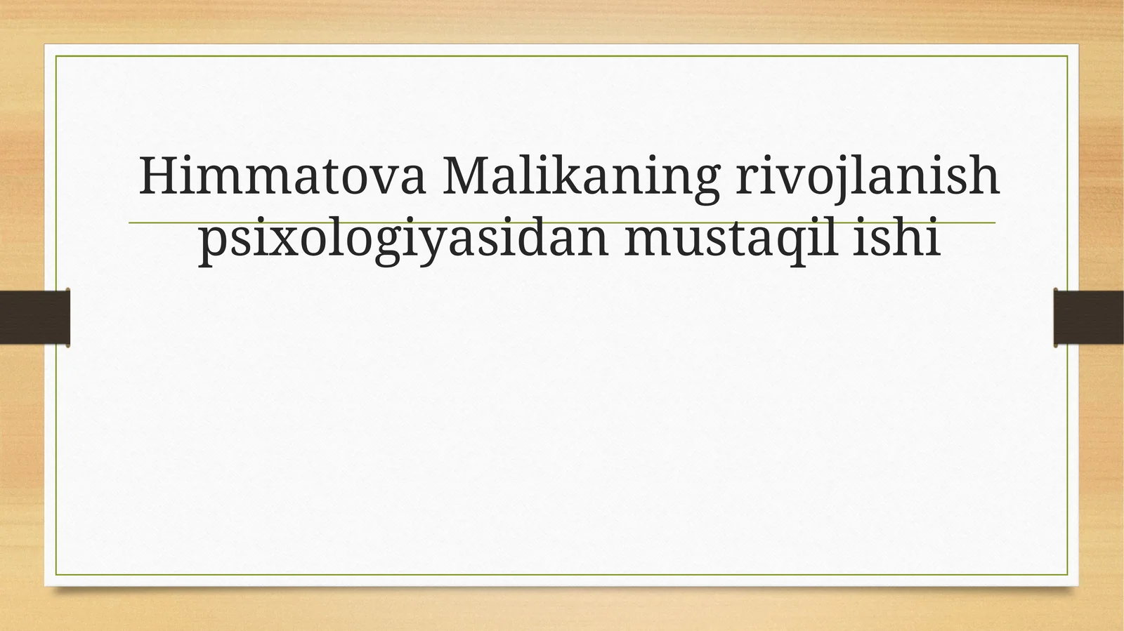 Yetuklikning Umumpsixologik Tavsifnomasi