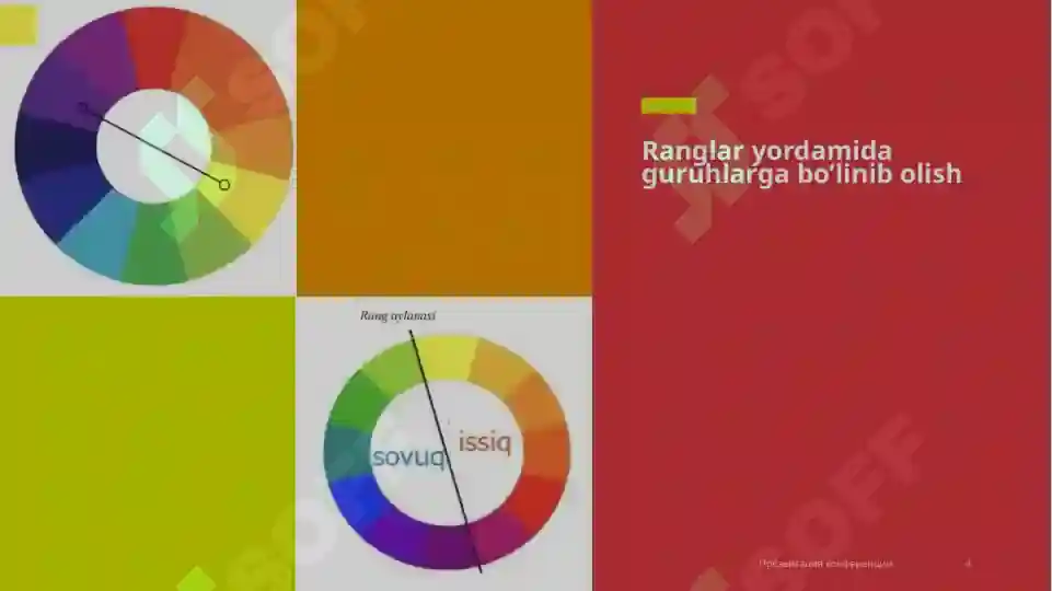 Barcha Ranglar Ranglar palitrasi va ranglarni boshqarish