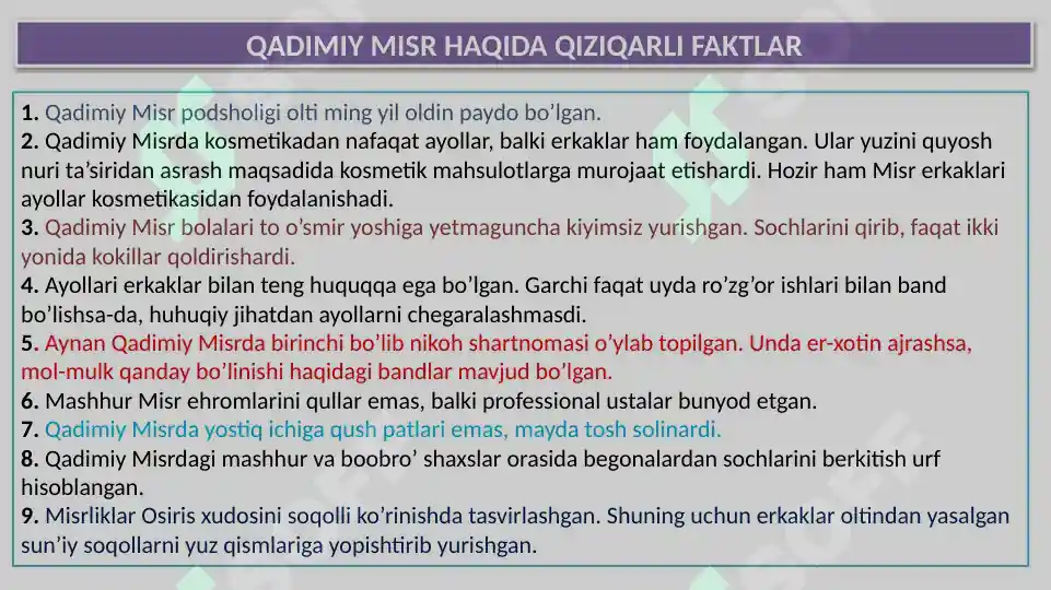 Misr Rasmi Qadimgi podsholik davridagi Misr