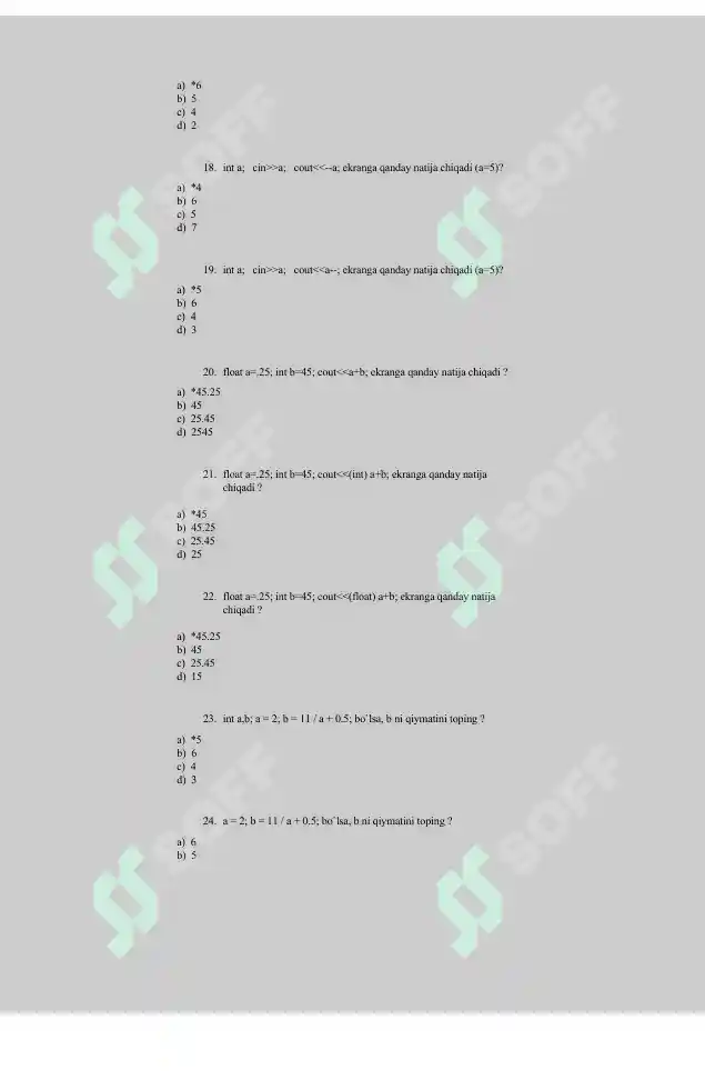 TEST C++ (BEGINNER)