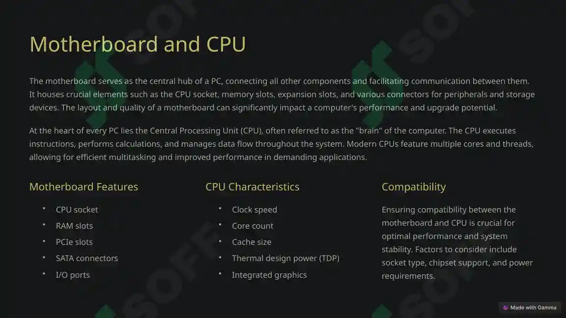 pc anatomy | pptx Images High Quality Grahic The Anatomy of a Typical PC