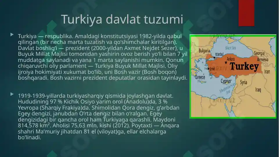 Turkiya Rasmi Turkiya respublikasi
