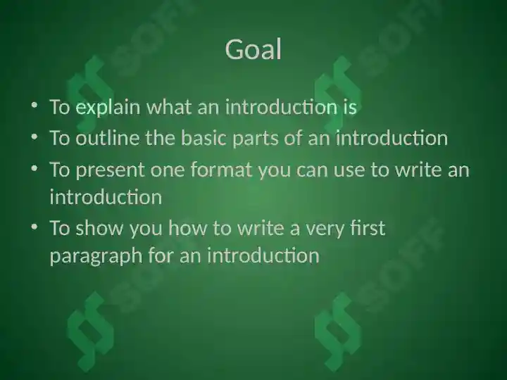 How to Write an Introduction