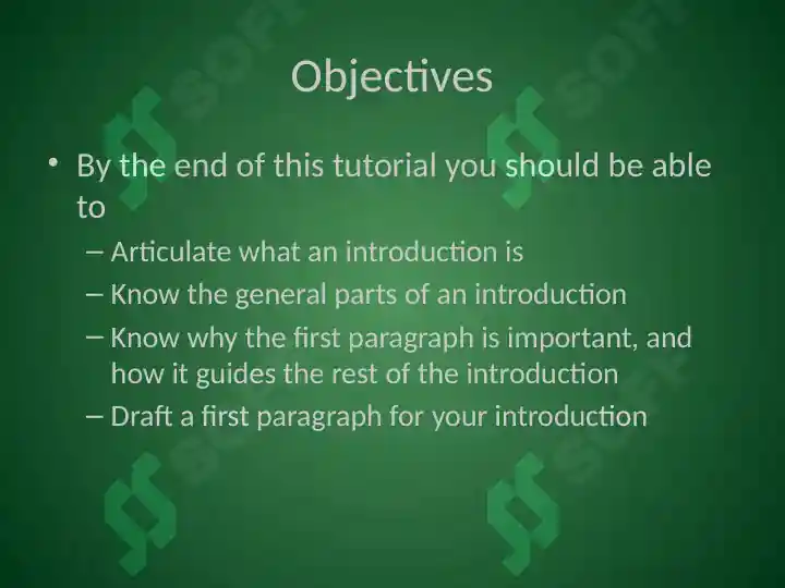 How to Write an Introduction
