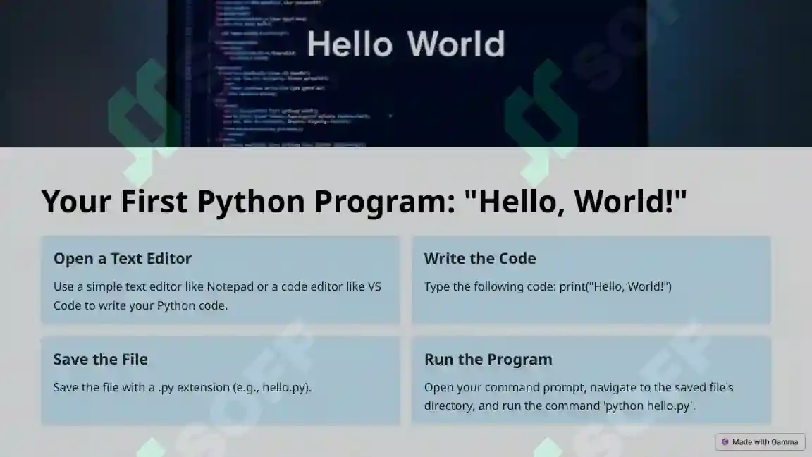 Creating Simple Programs in Python