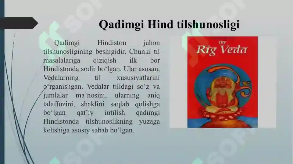 Qadimgi Hind Va Rim Tilshunosligi Qadimgi Hind Va Rim Tilshunosligi