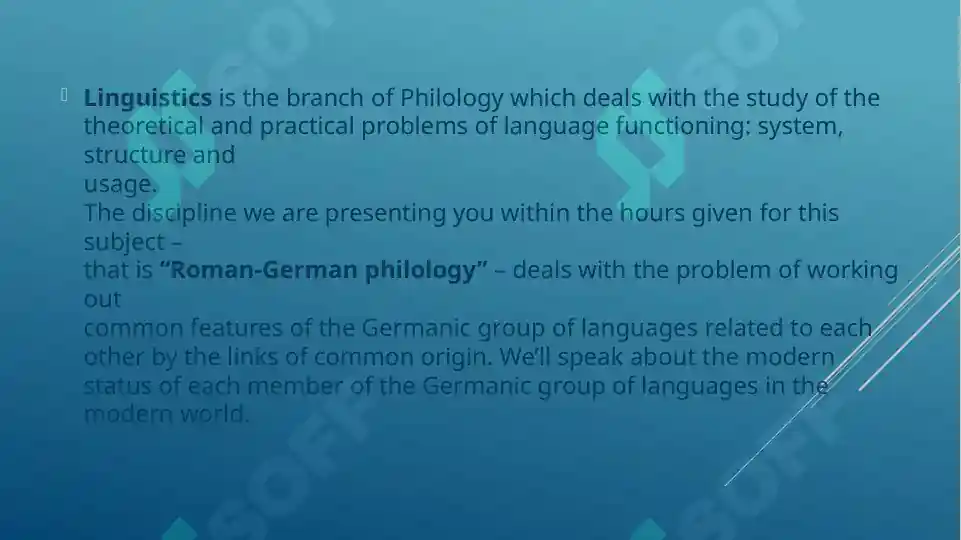 Roman Philologists An Introduction to the Roman-Germanic Philology