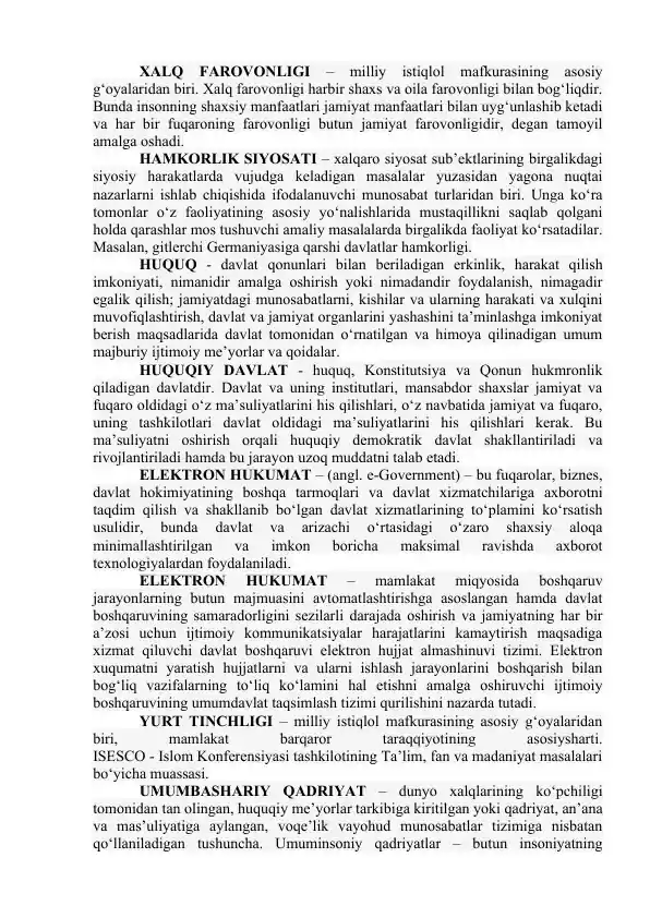 Xalk Rasmi Xalq farovonligi
