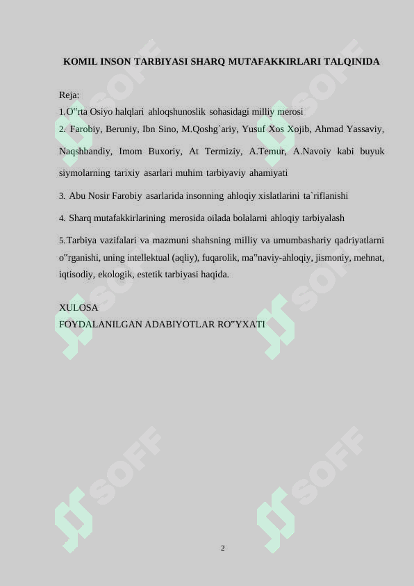 Komil Inson Rasm KOMIL INSON TARBIYASI SHARQ MUTAFAKKIRLARI TALQINIDA