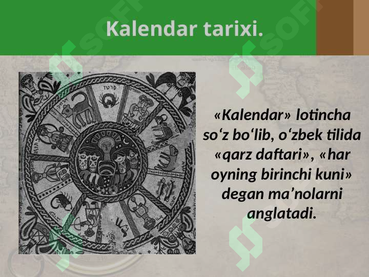 Kalendarlar Rasm Kalendarlar tarixidan