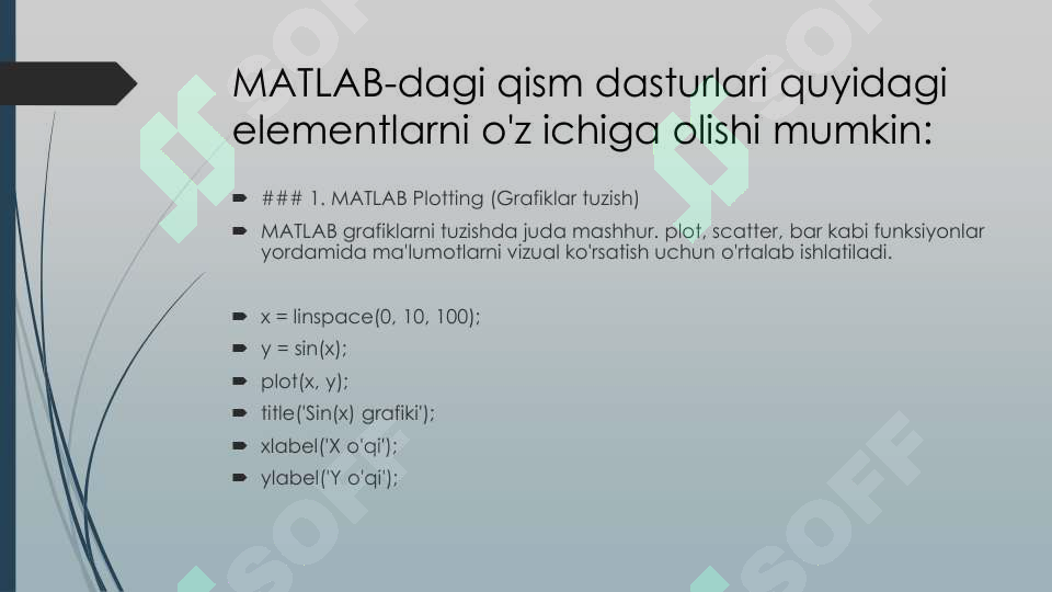 Matlab Placeholders MATLAB dasturiy paketidagu qism dasturlar