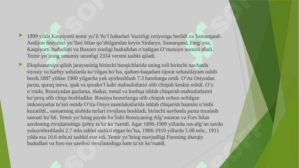 Temir O’zbekiston Temir yo’llari AJ pptx