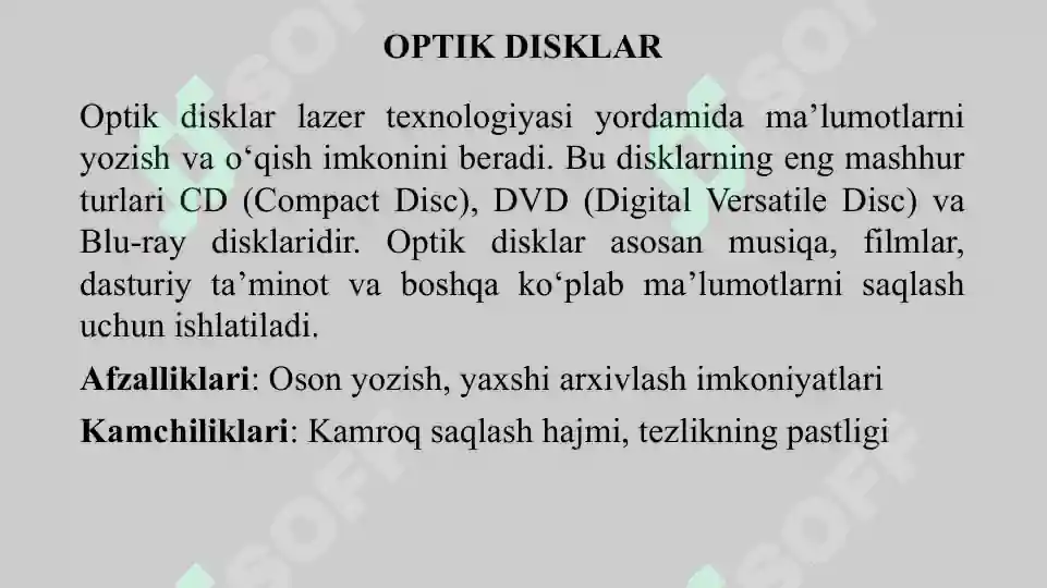 Optik Disk Rasmi Optik Disklar