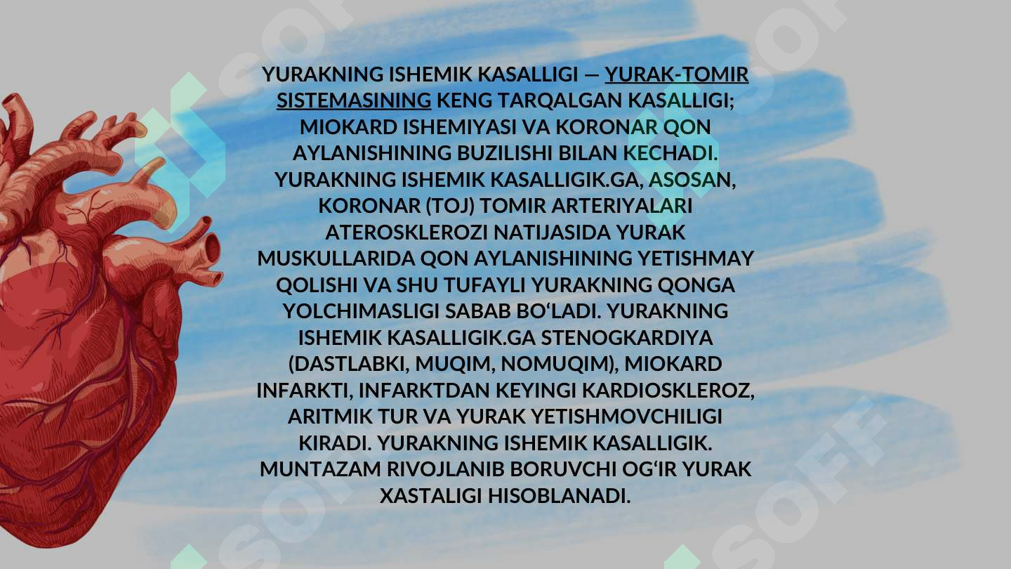 Yurak Ritm YURAK ISHEMIK KASALIKLARI KELIB CHIQISH PATOGENEZI PRINSIPLARI DORILAR ...