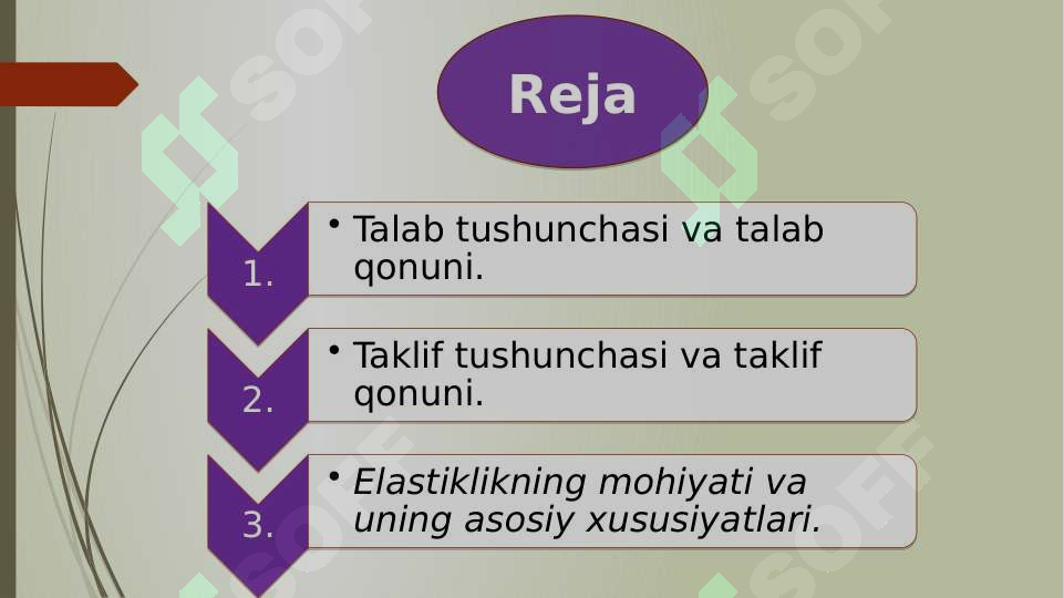Talab Sab Talab va taklif elastikligi