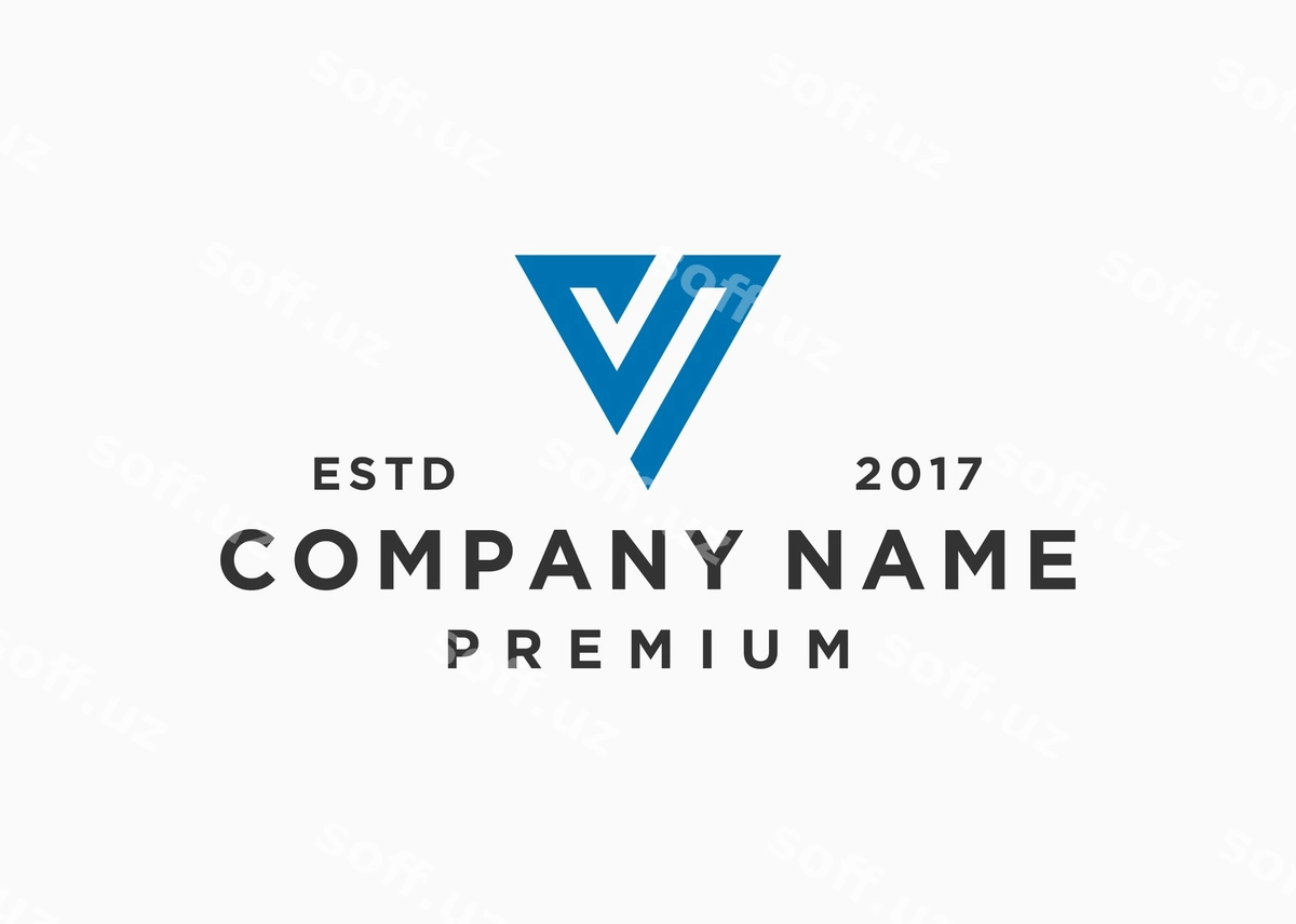 Vs Design Vector Bosh harf V logotipi dizayn vektor illustratsiya shabloni | Initial ...