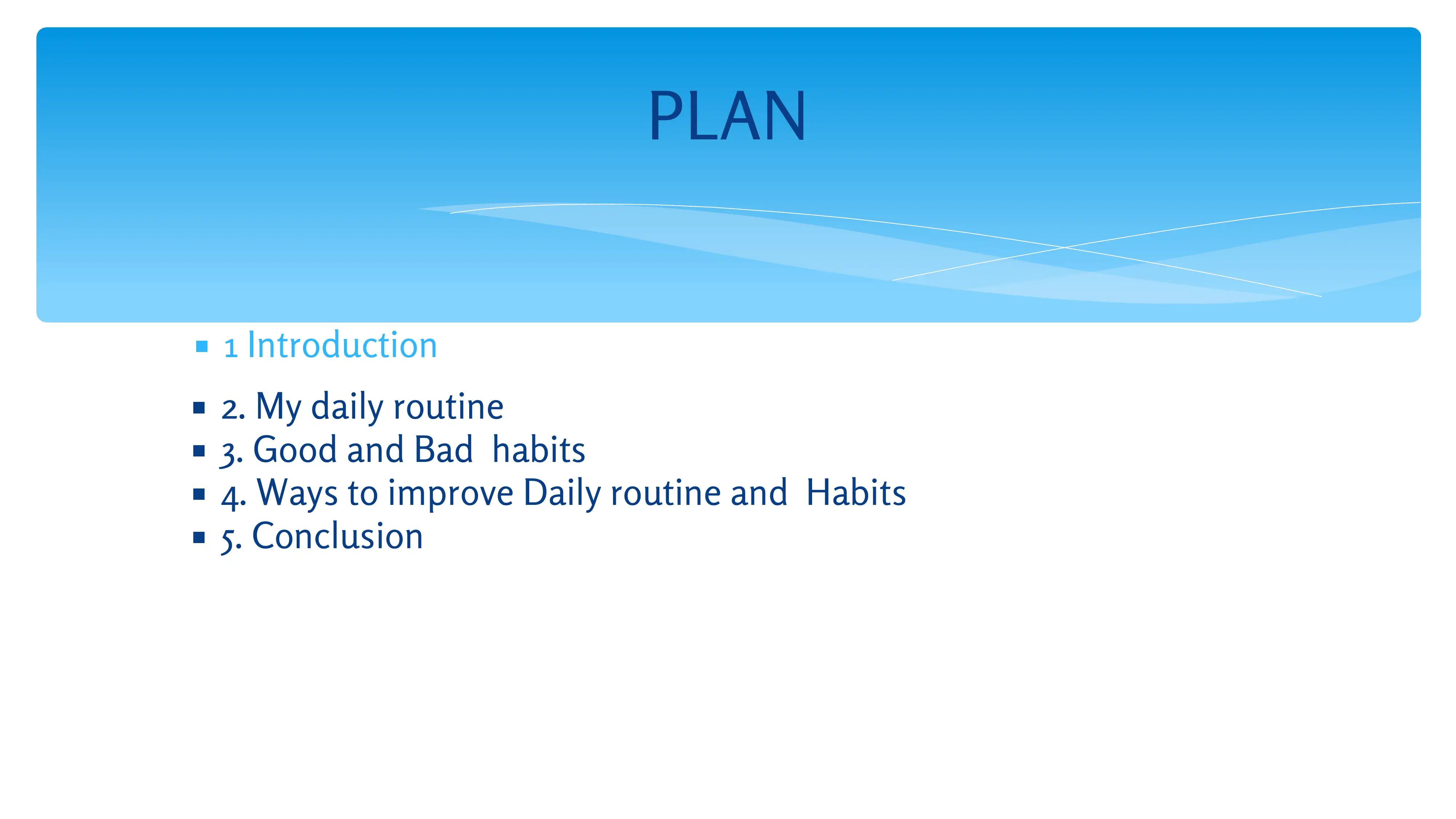 My Daily Routine