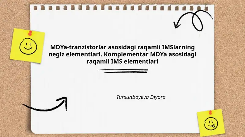 Transistorlar MDYa-transistorlar