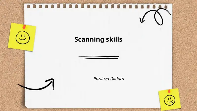 Scanning Skill Scanning skills