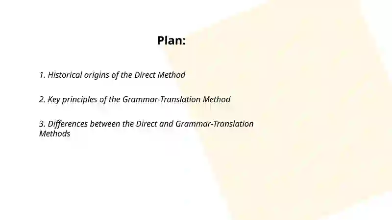 Direct Translate Direct and Grammar Translation Methods