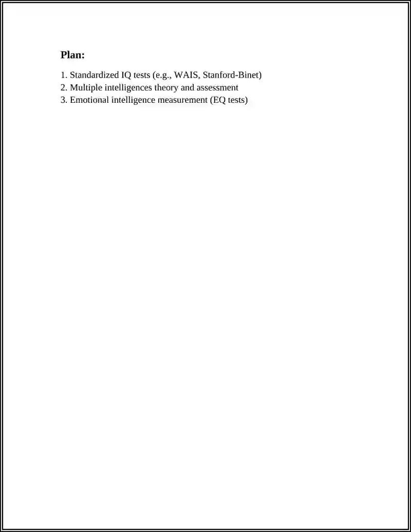 Standard Q Test Standardized IQ tests (e.g., WAIS, Stanford-Binet)