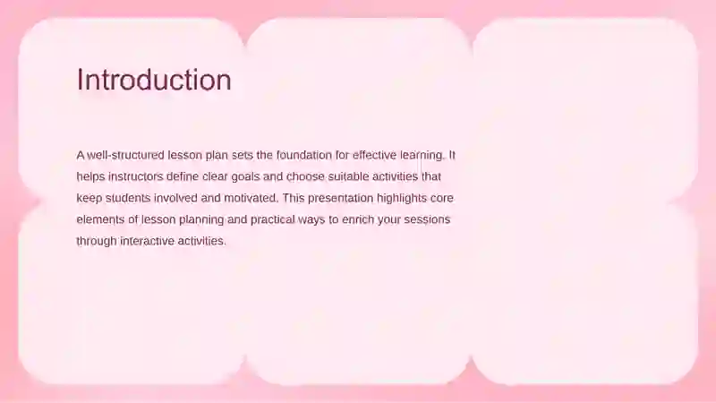 Lesson Plan