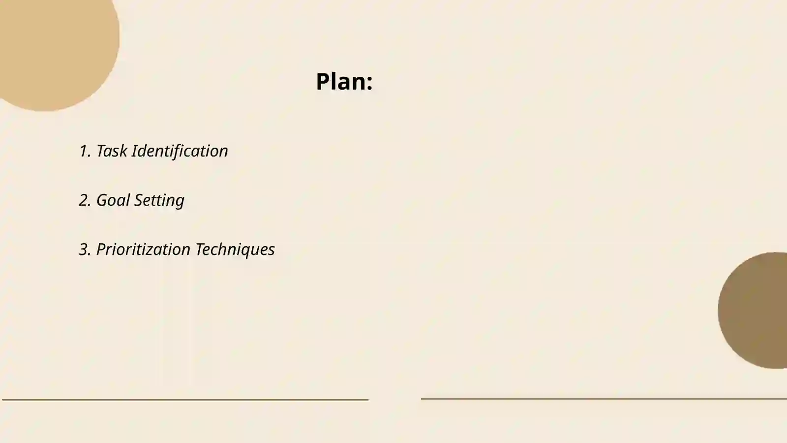Sample Task Identification Task Identification in Project Management