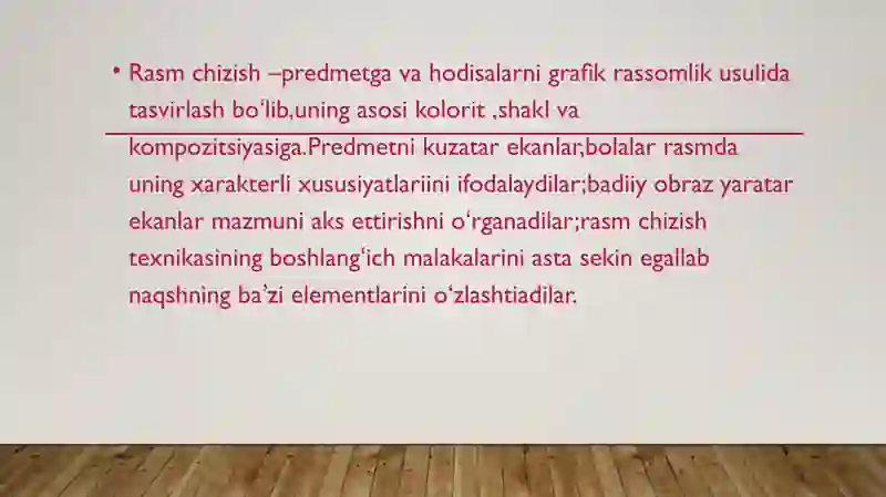06maktab Rasm Maktabgacha yoshdagi bolalarni rasm chizishga oʻrgatish