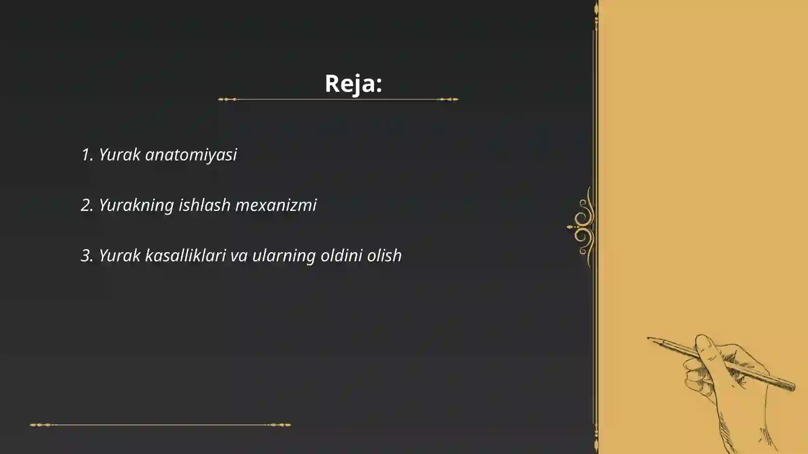 Yurak Ritm Yurak anatomiyasi