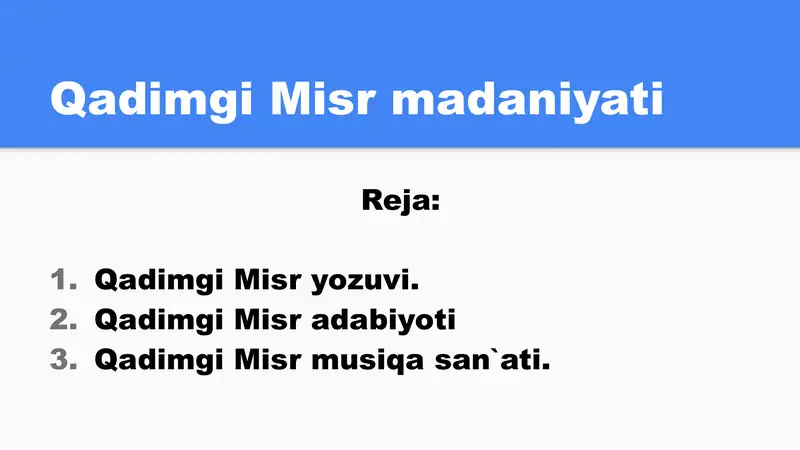Misr Rasmi Qadimgi Misr Madaniyat