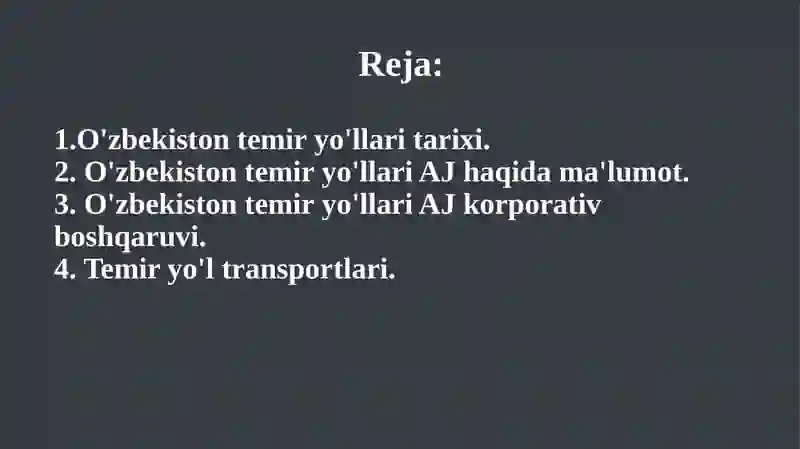Temir O'zbekiston temir yo'llari