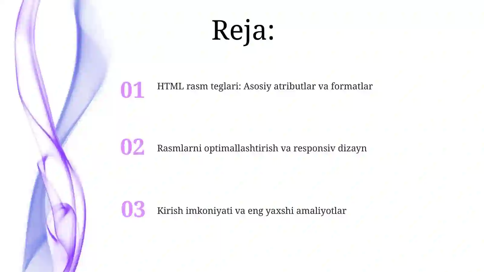 Html Rasimlar HTML tilida rasmlar hosil qilish teglari